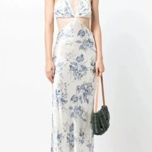 Reformation Dress Poppies Silk Dress Lupine Size 6